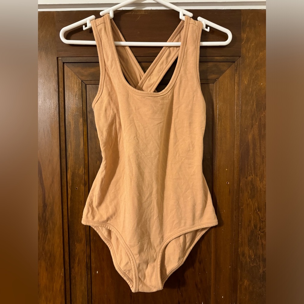 ARQ CLEO LEO never worn cotton bodysuit - pecan - L